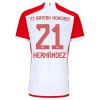 Maillot de Supporter FC Bayern Munich Lucas Hernandez 21 Domicile 2023-24 Pour Homme